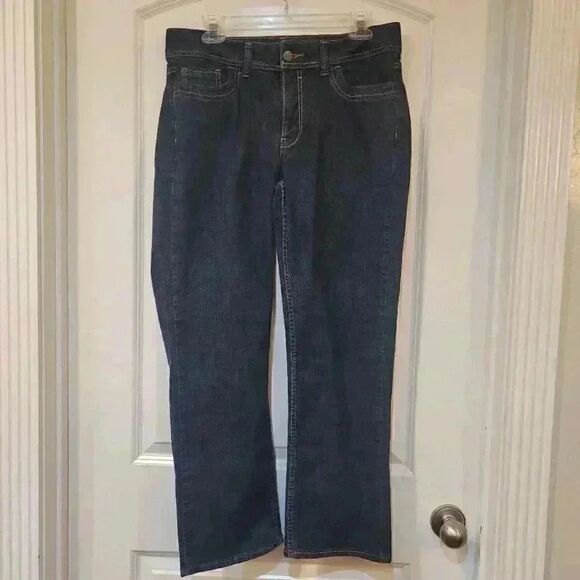 Riders by Lee Women's Blue Dark Wash Cotton/Spandex Denim Jeans EUC - Picture 2 of 9